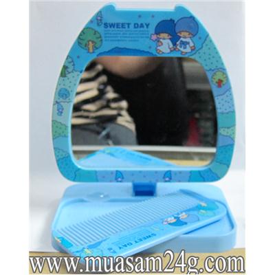 Gương Trang Điểm Kèm Lược