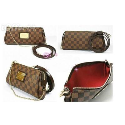 LV Damier Eva Clutch Fake 1