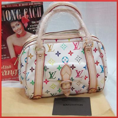 LV Priscilla White Murakami Fake 1